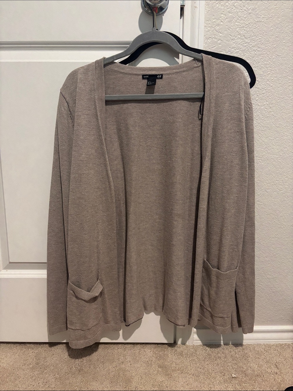 H&M Women's Open-Front Cardigan - Taupe Beige - Picture 1 of 1